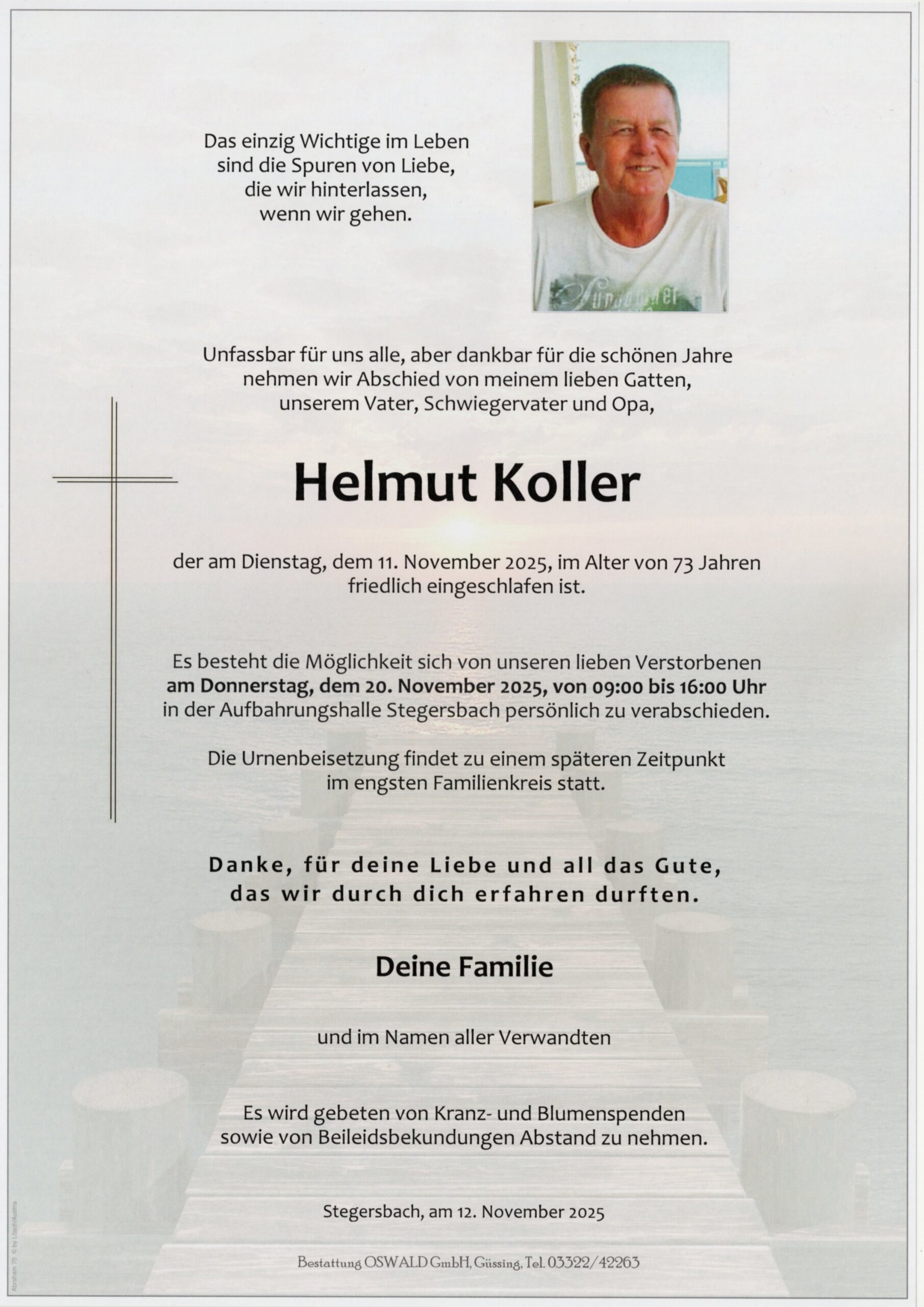 Koller Helmut Trauerparte