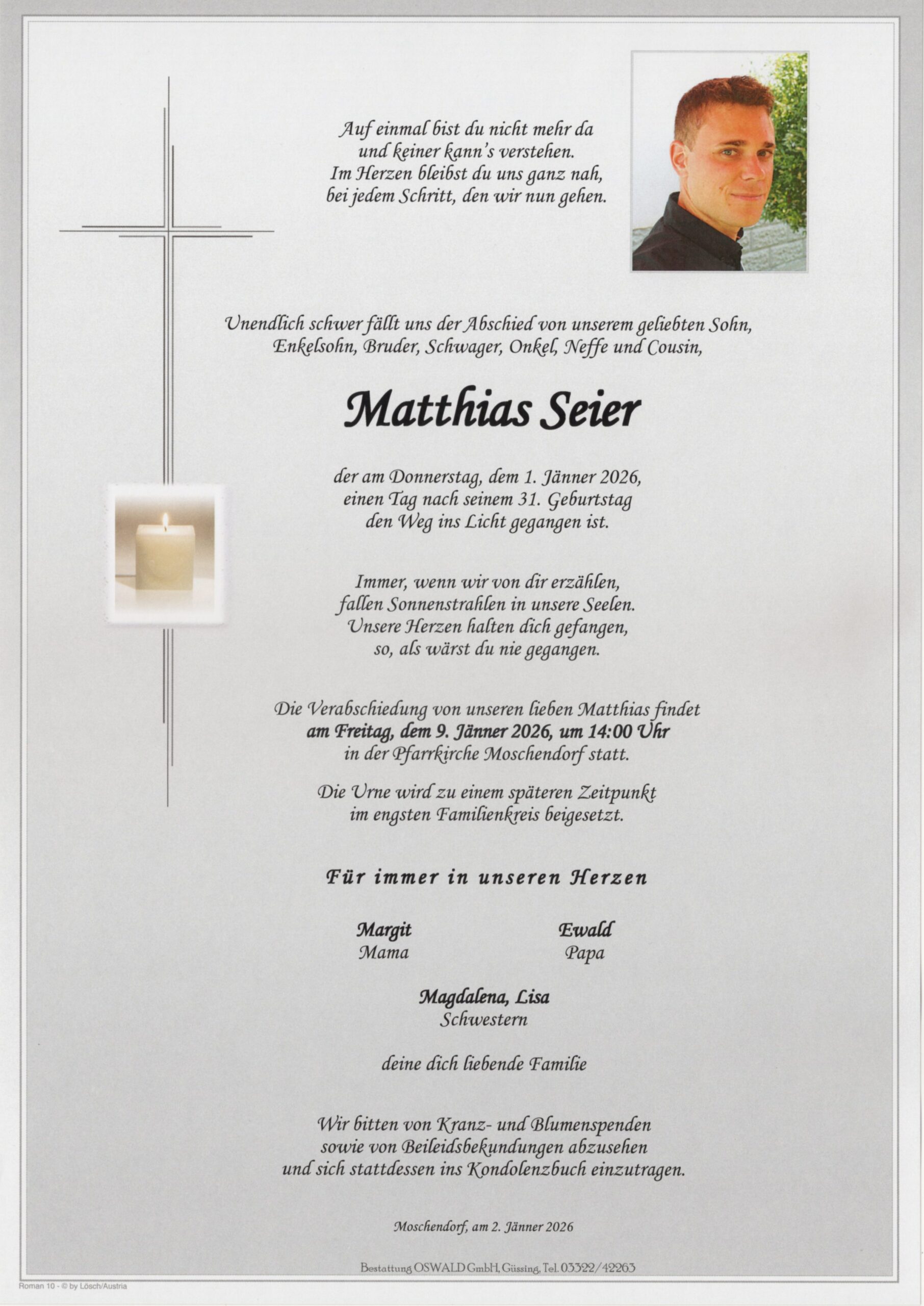 Seier Matthias Trauerparte