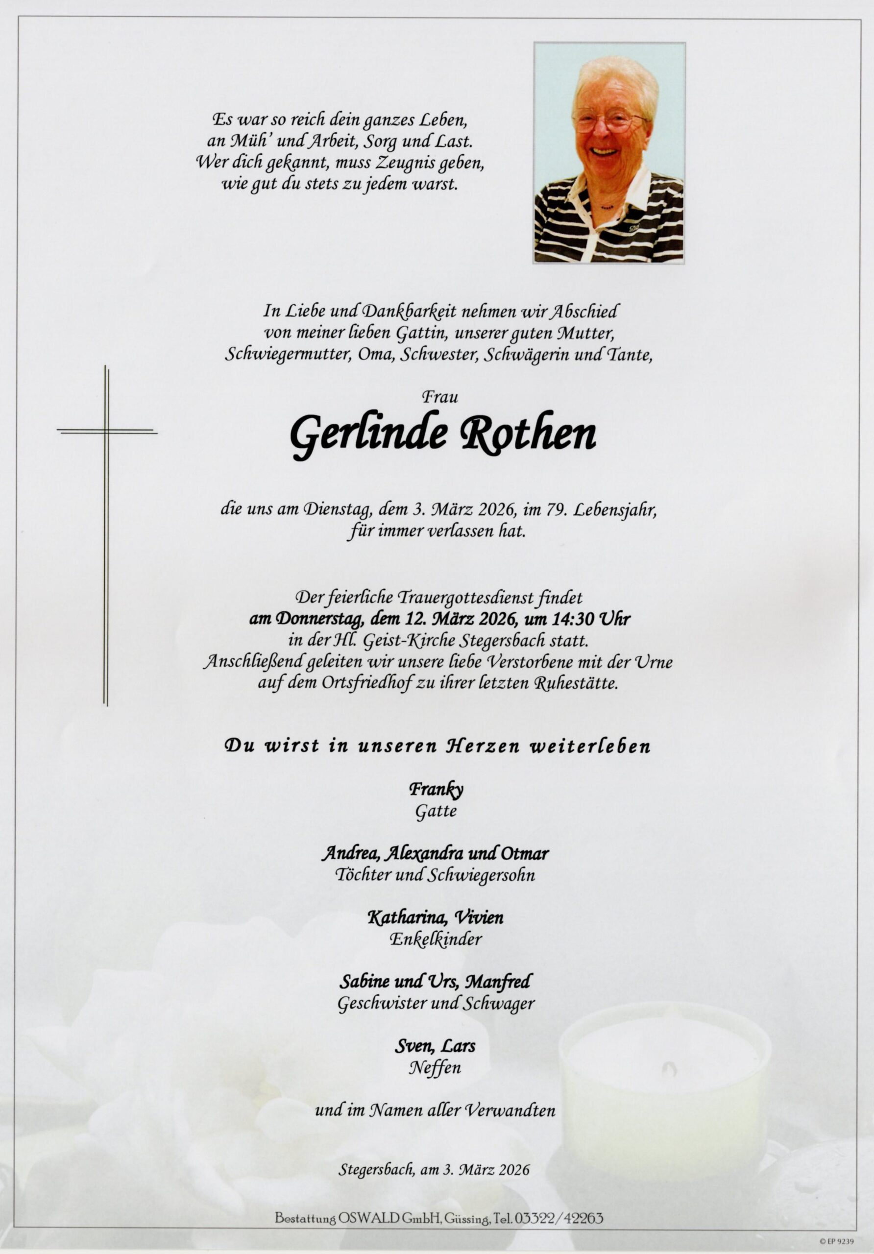 Rothen Gerlinde Trauerparte