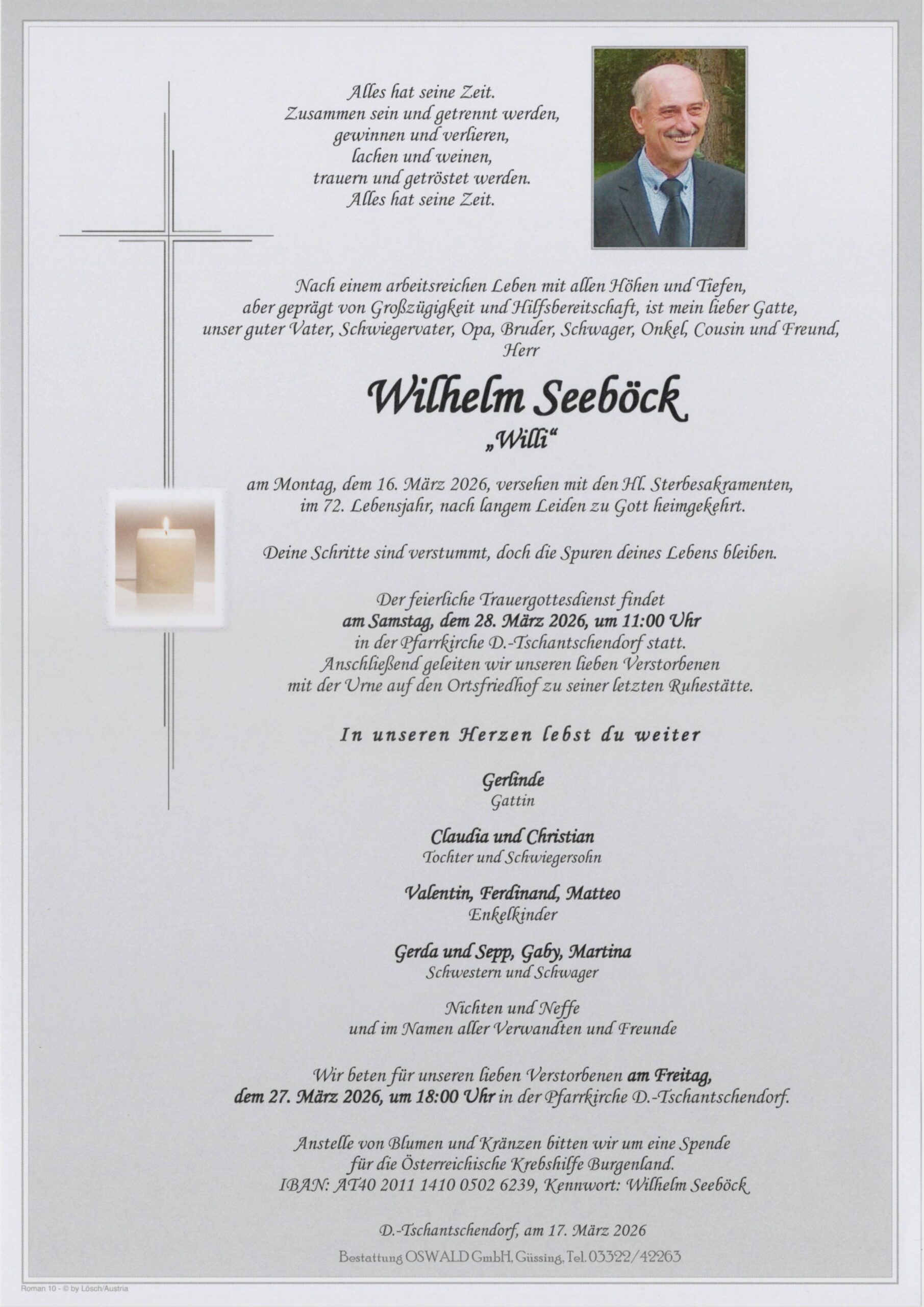 Seeböck Trauerparte