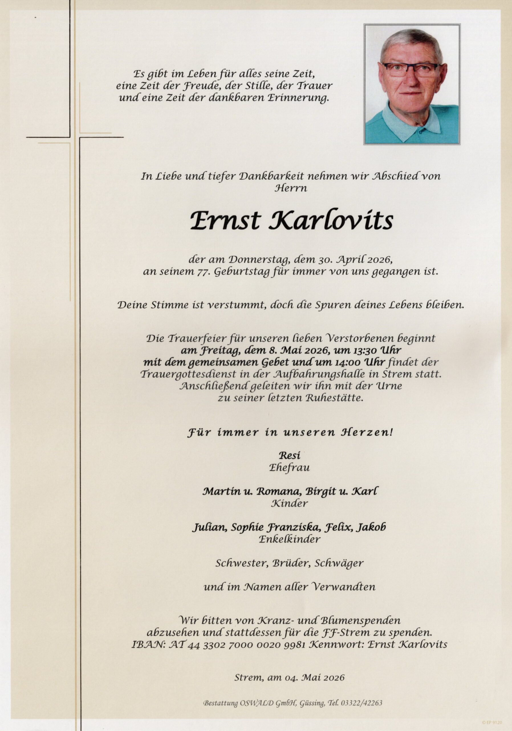 Karlovits Ernst Parte fertig