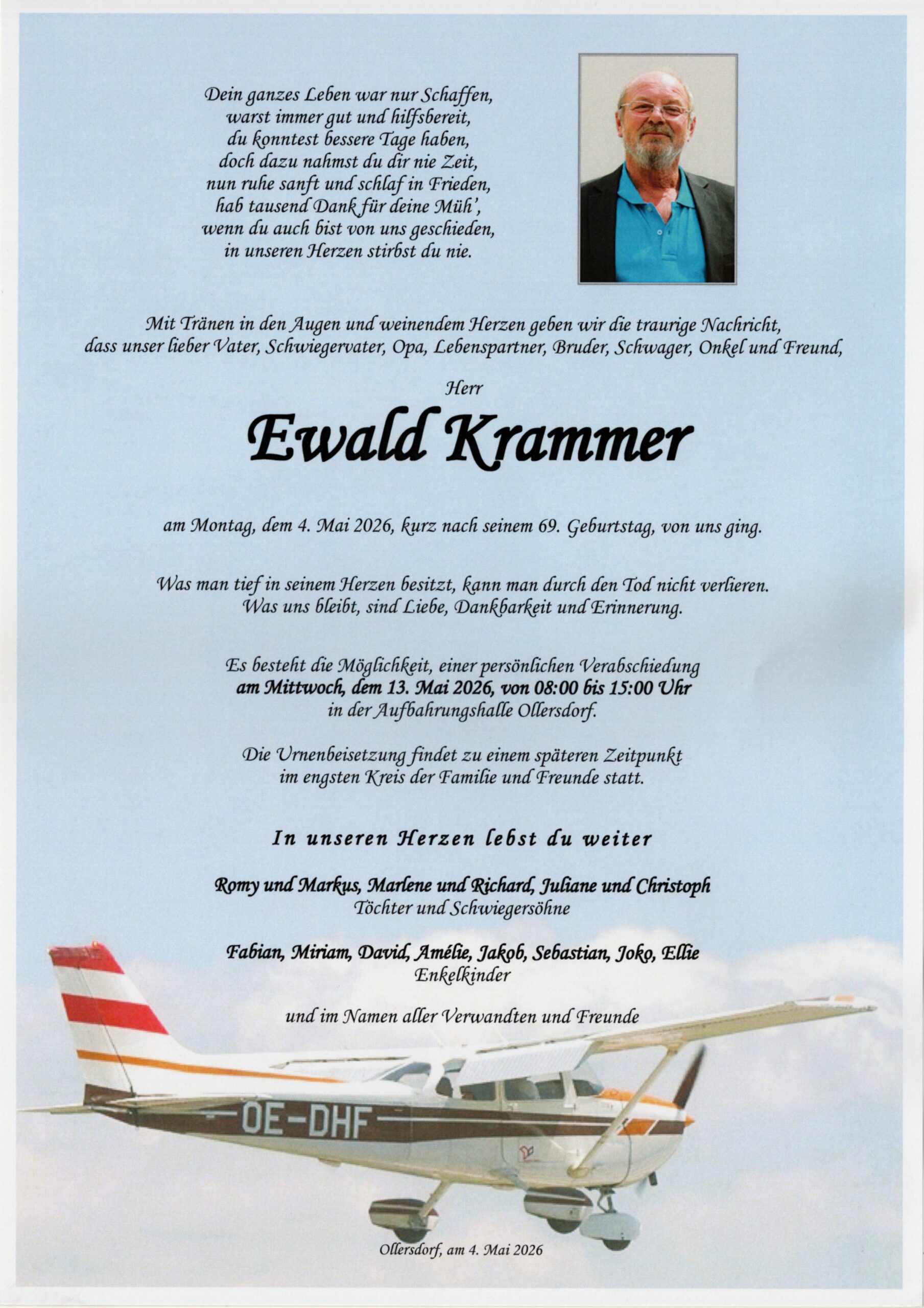Krammer Ewald Trauerparte