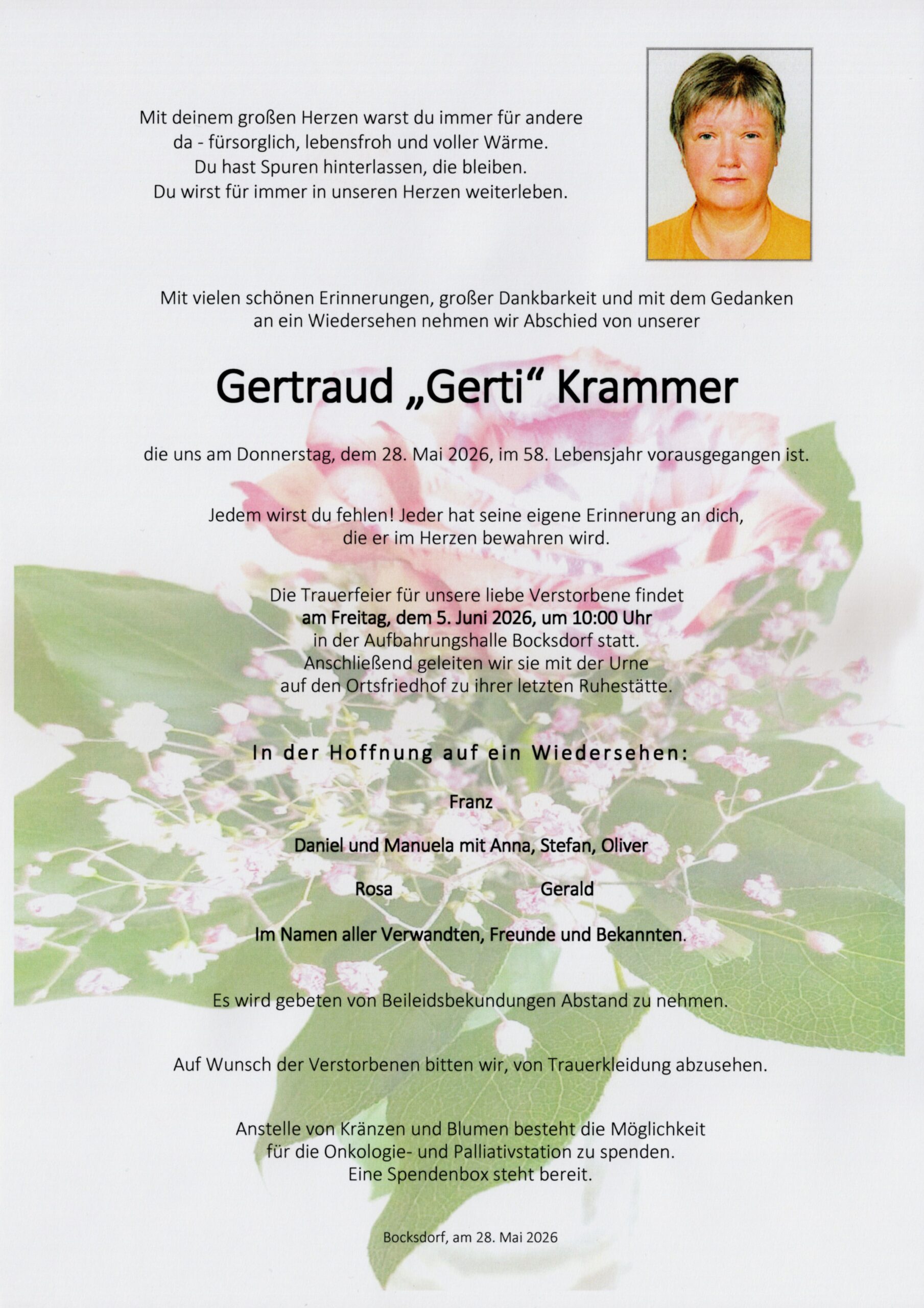 Krammer Gertraud Parte