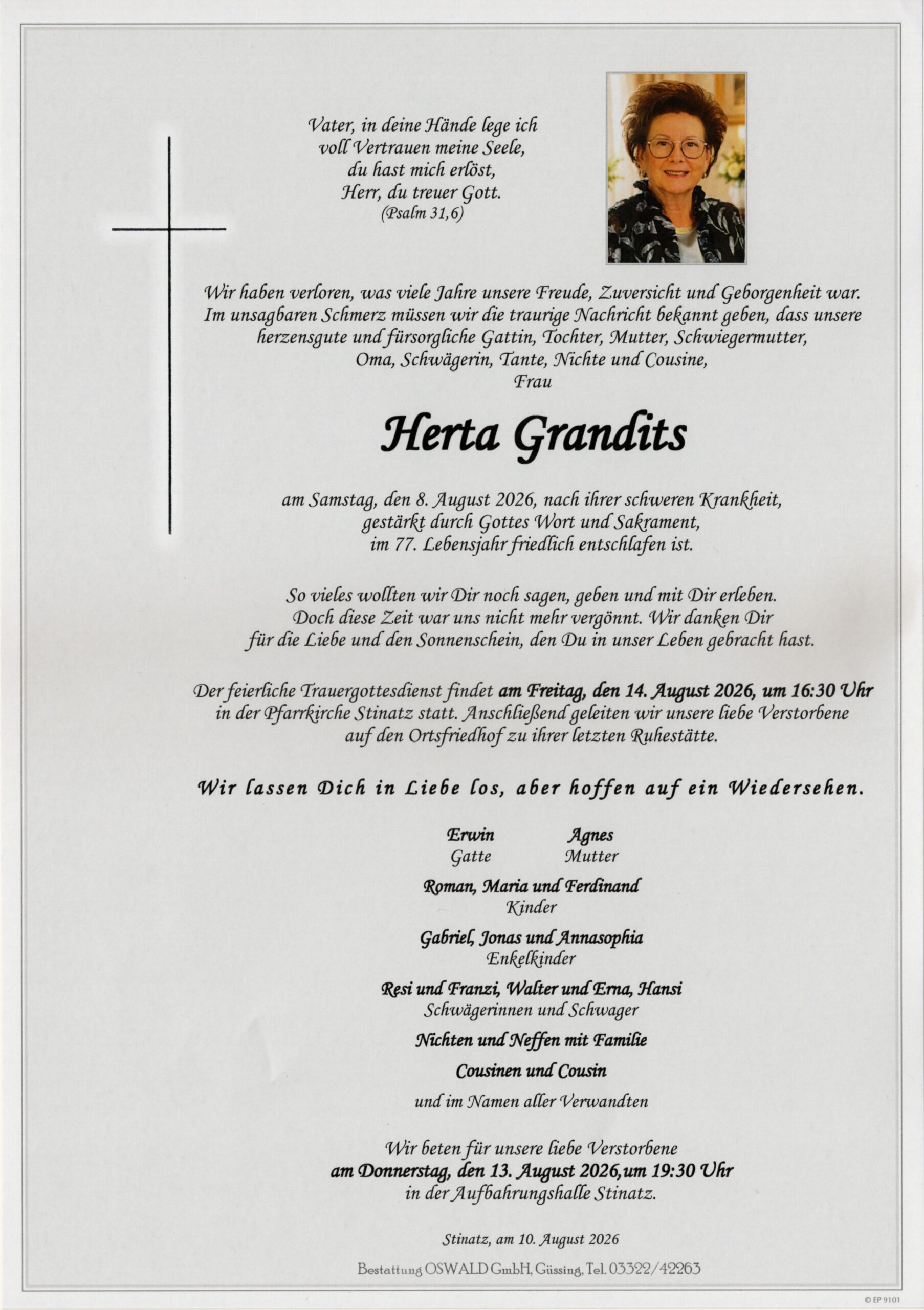 Trauerparte Grandits neu