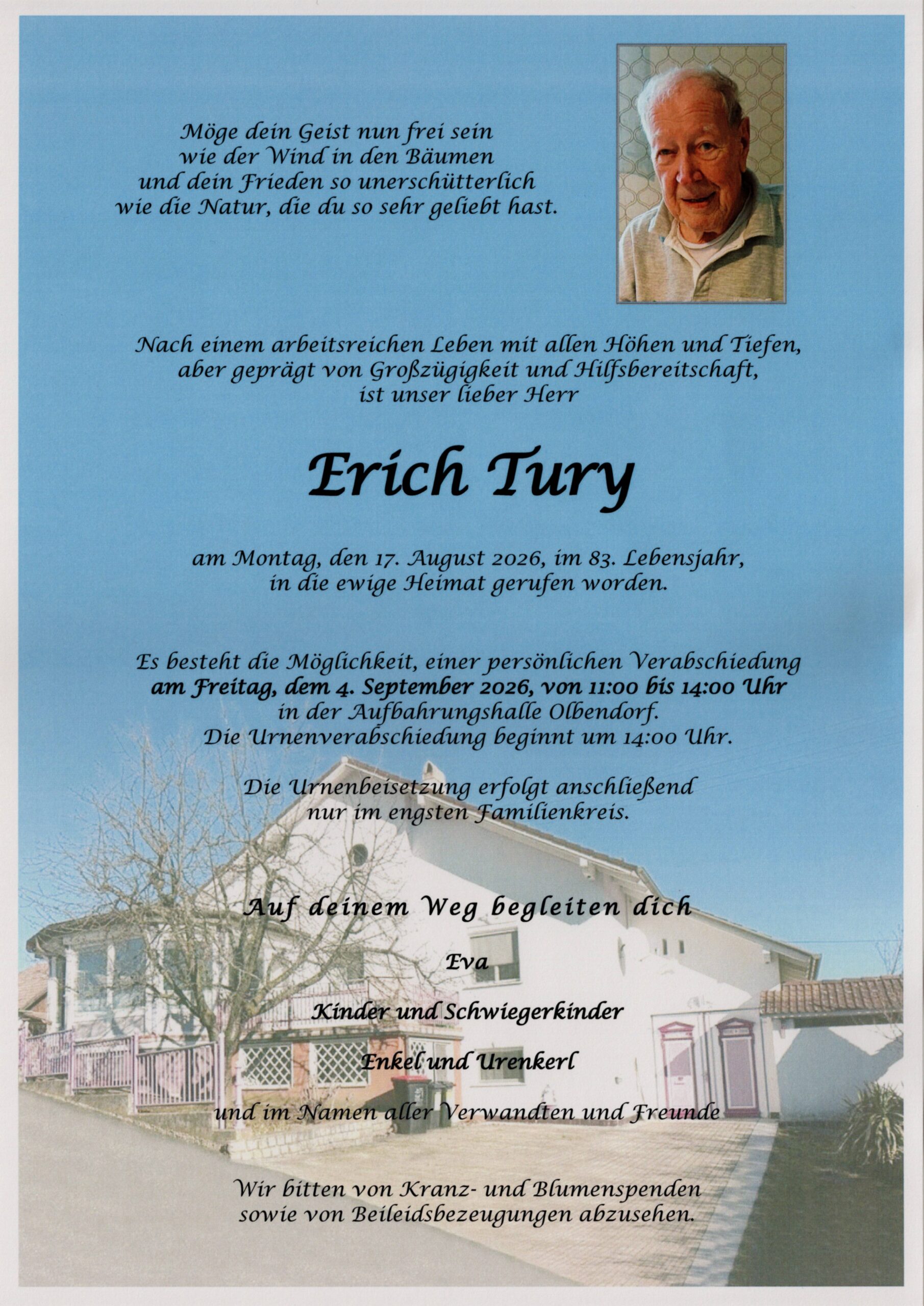 Tury Erich Trauerparte